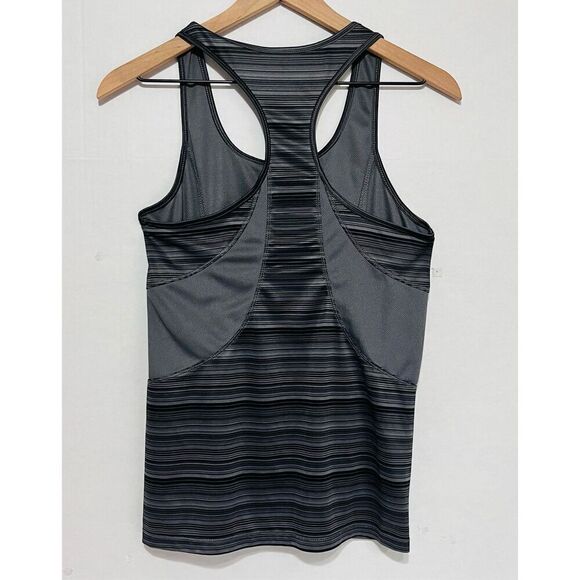 SKECHERS SPORT Gray Striped Tank Top   Sz S - Picture 2 of 5
